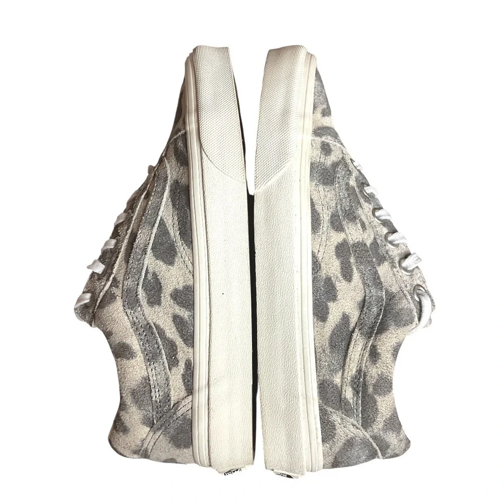 Vans Old Skool Unisex Hairy Suede Leopard Print Sneaker Sz Men's 4.5 / Women's 6